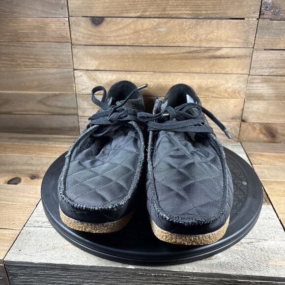 Clarks Mens Size US 10.5 Shacre II Step Black Casual Moccasin Shoes Lace Up NEW - Picture 2 of 11